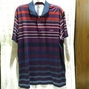 Izod Golf Shirt Striped XL